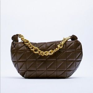 Zara Quilted Chain Strap Shoulder Bag